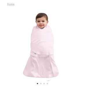 Halo sleep sack pink micro fleece swaddle, 3-6 mo